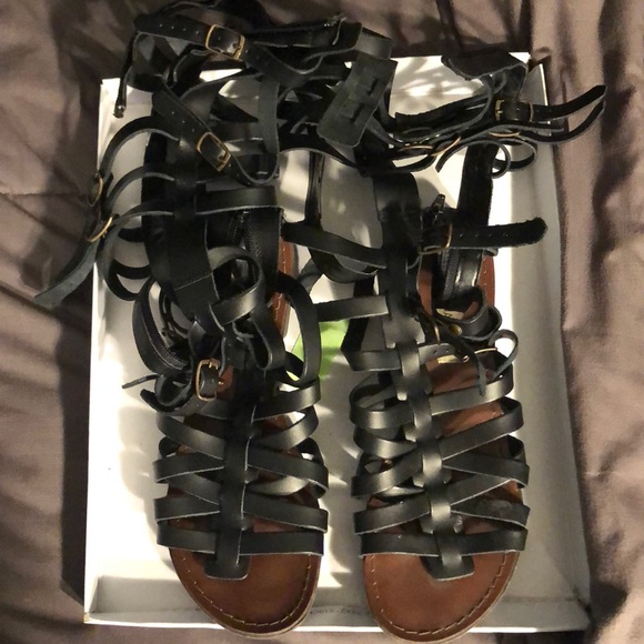 Glendael Cognac Sandals - Picture 2 of 3